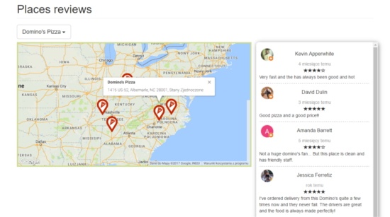 Projekt aplikacji do generowania opinii Google